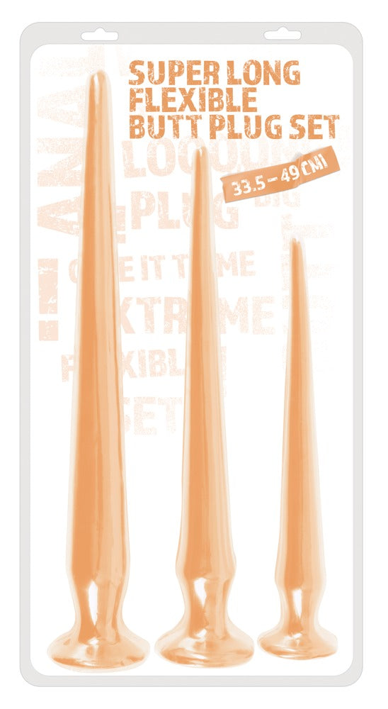 Super Long Flexible Butt Plug 3er Set