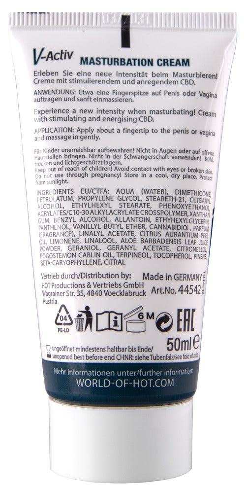 V-Activ Unisex Masturbation Cream