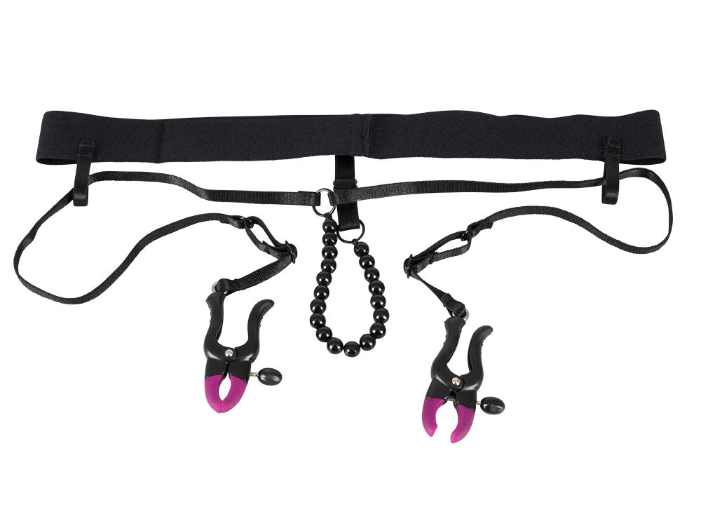 Labia Clamps mit Perlenstring S-L