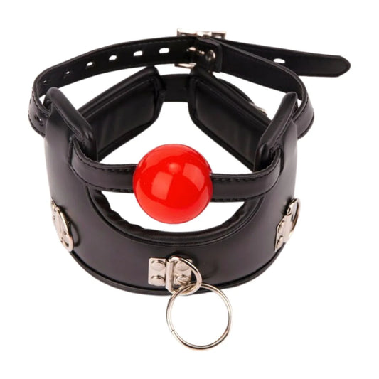 Gepolstertes Halsband mit Ballknebel